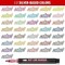 12 Pieces Metallic Double Line Outline Markers Glitter Pen Set for Rock Painting, Glass, Mug, Wood, Fabric, Canvas, DIY Craft with Fine Medium Tip